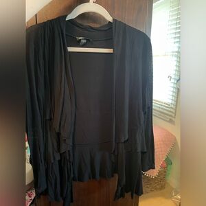 Black lightweight cardigan